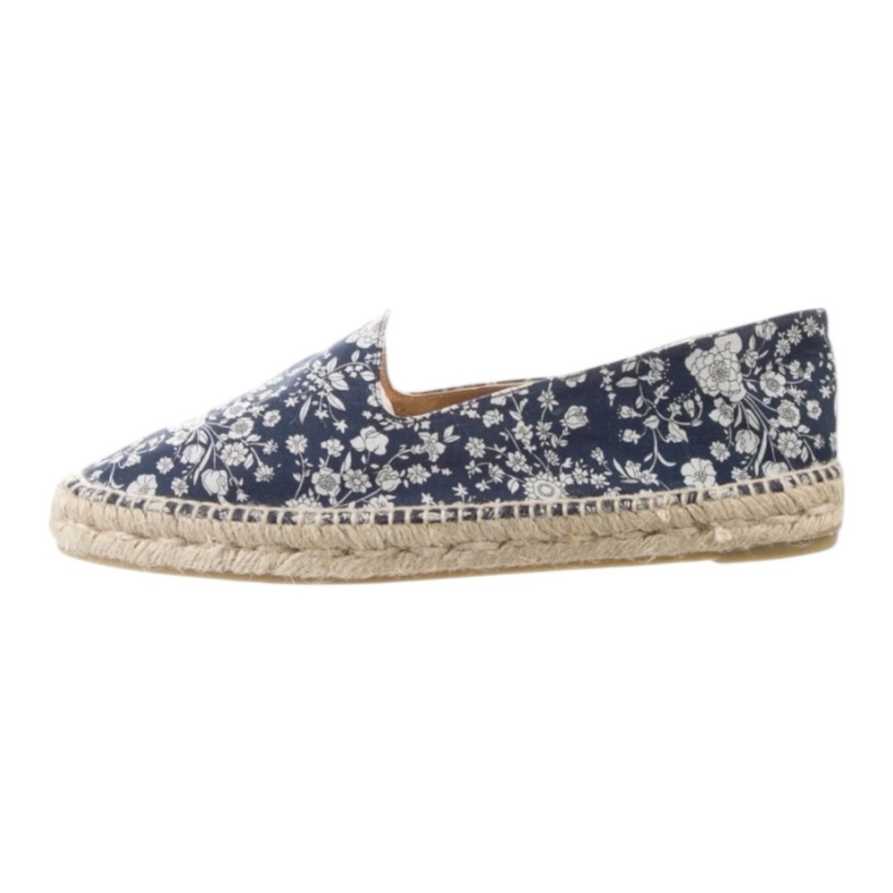 NWOT Castaner xLiberty Joanna Navy/white floral slip on espadrille, size 39